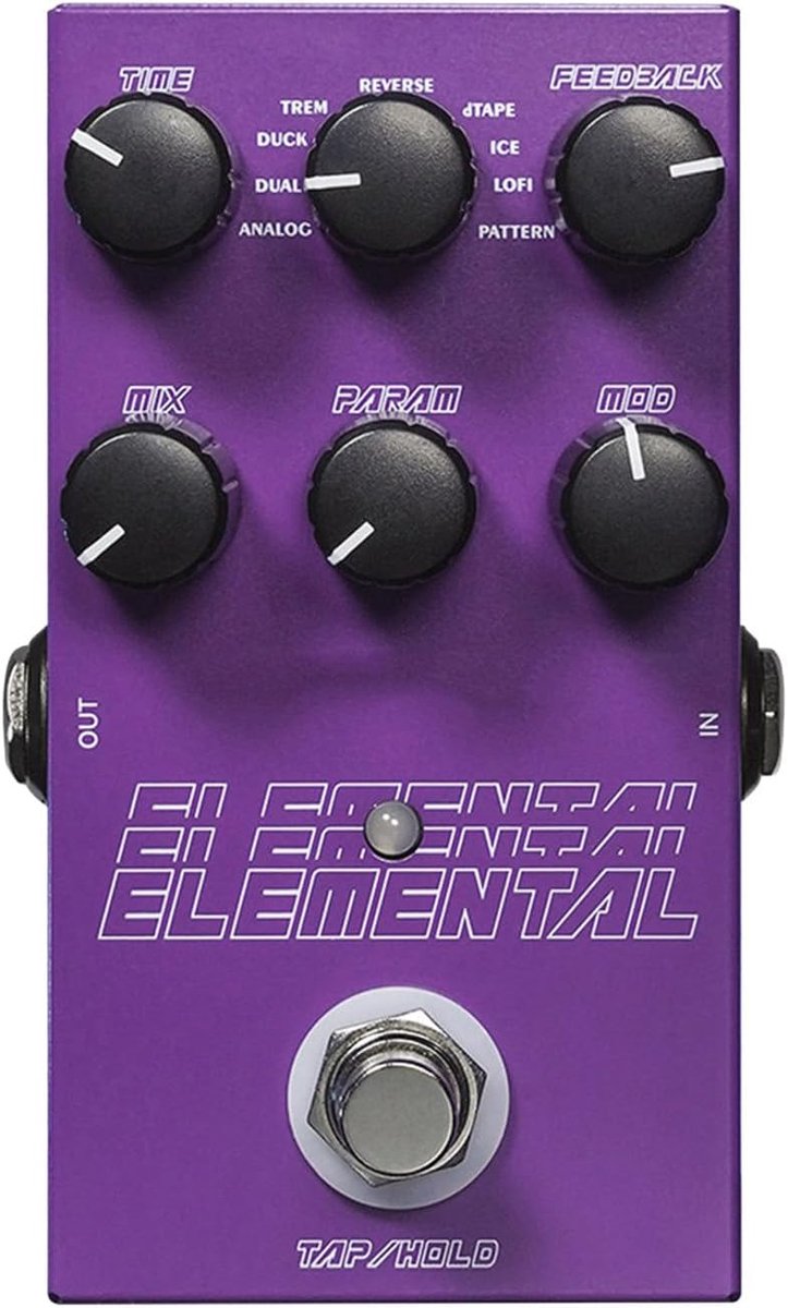 Guitar delay pedaal met 9 effecten - digitaal - met metalen behuizing - voor psychedelische geluiden - ShopVlot