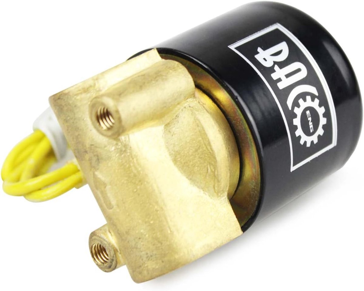 BACOENG AC230v 1/4 1/2 3/4 1 inch br/stainless steel electric solenoid valve water air gas NC 1/4" Br NC - ShopVlot