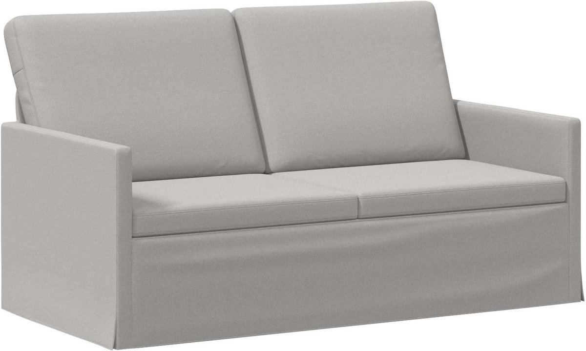 vidaXL 2-zitsbank - Wolkgrijs - 150 - x - 81 - x - 82 - cm - Stof Wolkengrijs