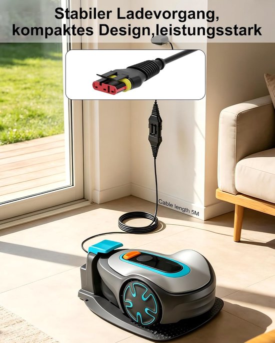 Verlengkabel voor Husqvarna Automower Gardena Robotic R38Li, R40Li, R80Li, Sileno City, Sileno+ R100Li grasmaaier, 5 m — afbeelding 5