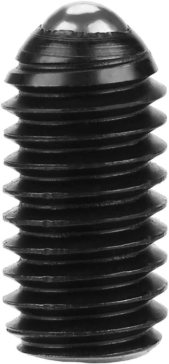 10 stuks M6 kogelomloopspindel zeshoekige kogelveer dompelaar koolstofstaal kogelomloopspindel veer duikers (M6*16)