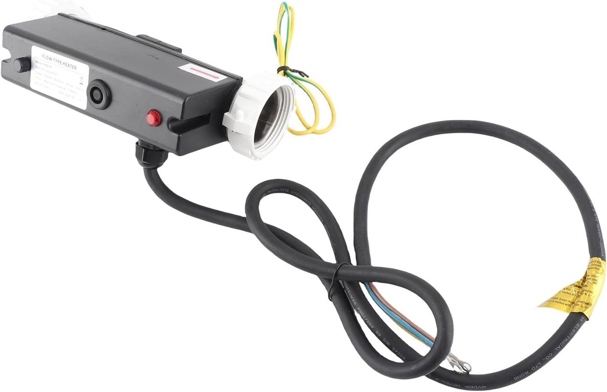 Zwembadverwarming Elektrische Bubbelverwarming Thermostaat met Temperatuurregeling Zelfverwarming voor Spa Badkuip Zwembad Bedraad 3kW de stop. de Beurt L Poolverwarming (3KW)
