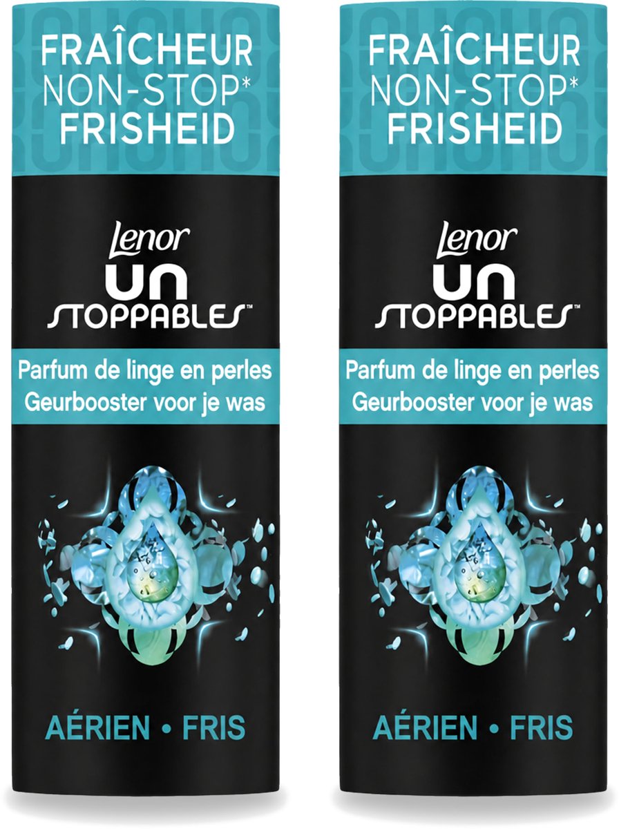 2 x Lenor Unstoppables - Geurbooster - Fris - 13 Wasbeurten - Voordeelverpakking - 2 stuks
