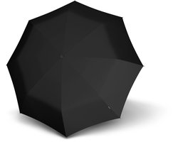 Knirps T.400 XL Duomatic Paraplu – extra grote opvouwbare stormparaplu met ruim scherm – automatisch open en dicht, voor tas of rugzak – Zwart