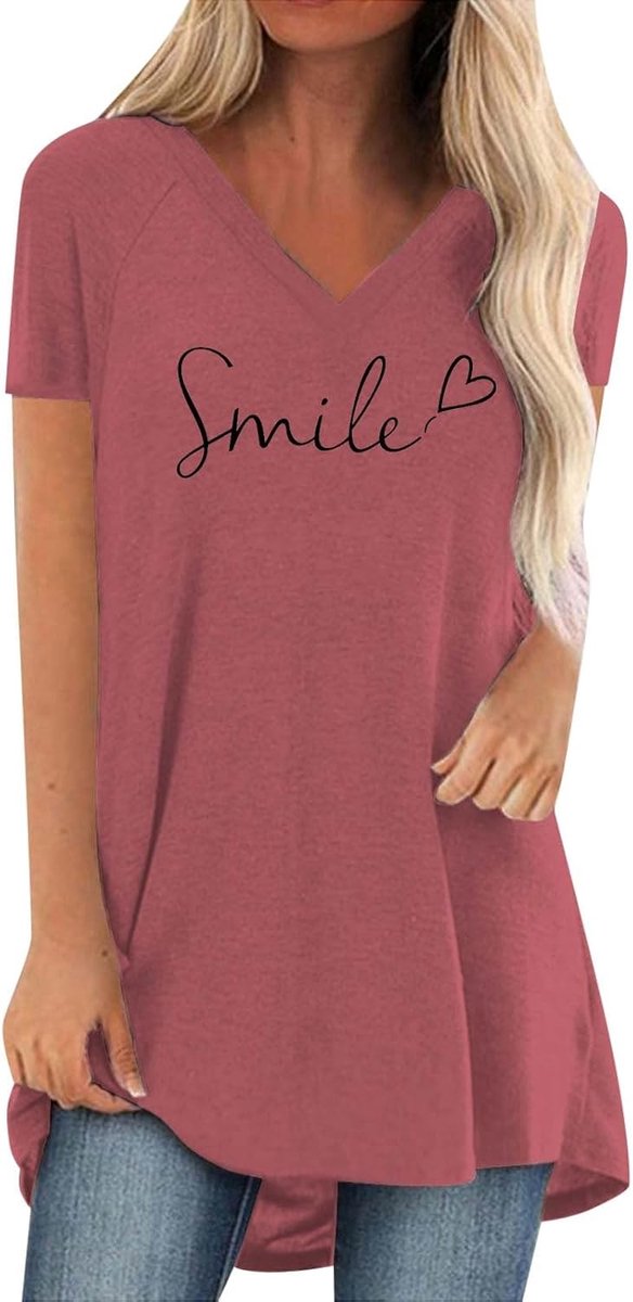 Oversized T-shirt met korte mouwen