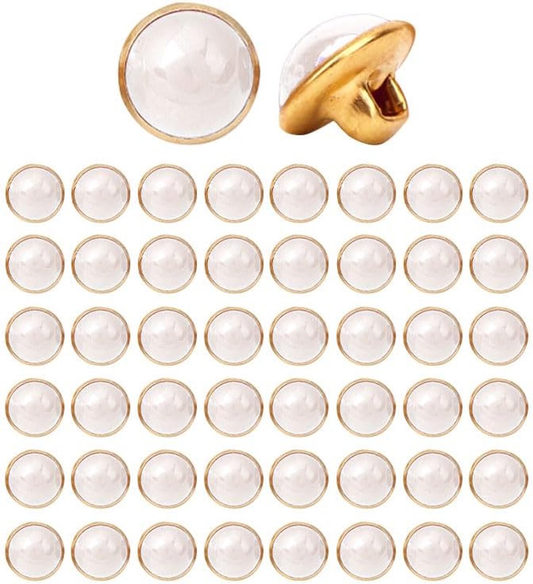 Knopen 10 mm (wit)
