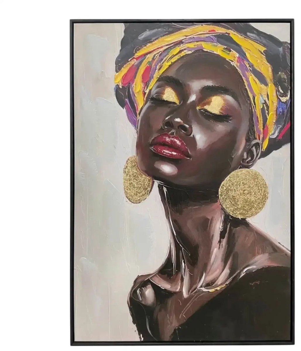 Mansion atmosphere Canvas schilderij Beautiful Woman with Headband – 60 × 90 cm