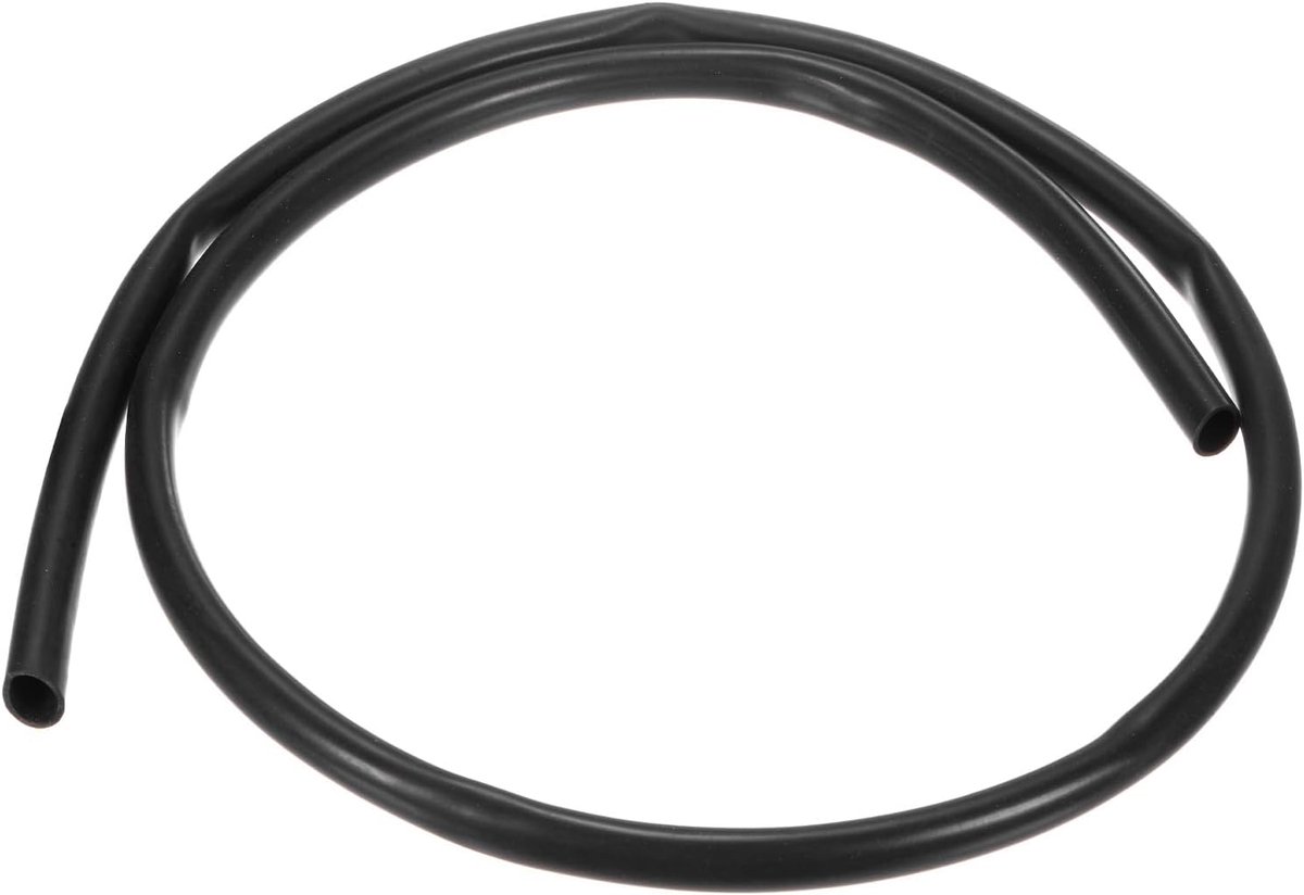 Siliconen buis, 5/16 inch [8 mm] ID x 3/8 "[10 mm] OD flexibele siliconen rubberen buis, 3ft hoge temperatuur waterluchtslangpijp voor pomp/vloeistofoverdracht/brouwen/aquaponics [zwart]