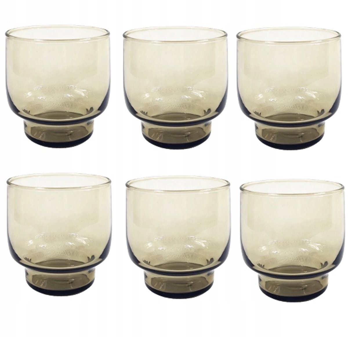 Set van 6 rookglazen drinkglazen, 200 ml