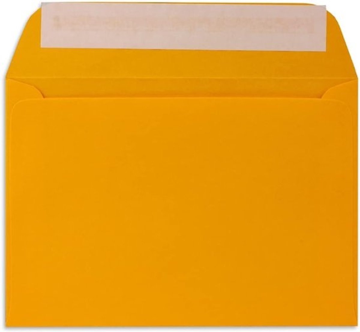 C6 Enveloppen - Briefpapier Postenvelop - Kaarten Versturen - Volledig Doorregen Papier - 114 x 162 cm - Lichtoranje