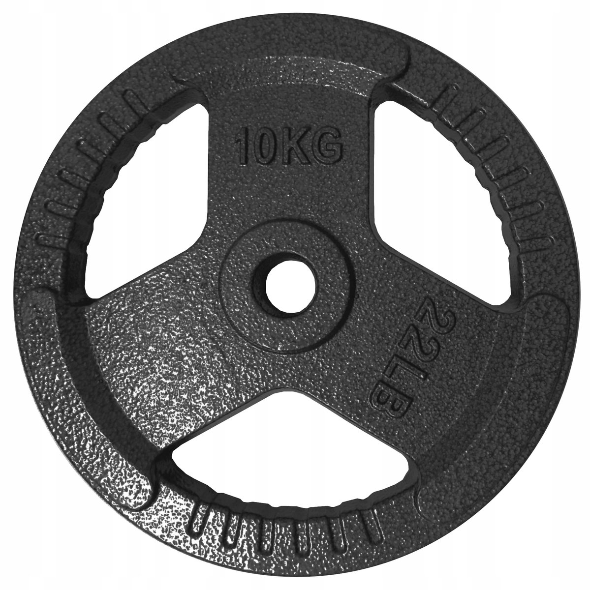 Gietijzeren Halterplaat 10kg - Tri Grip - 29mm Opening