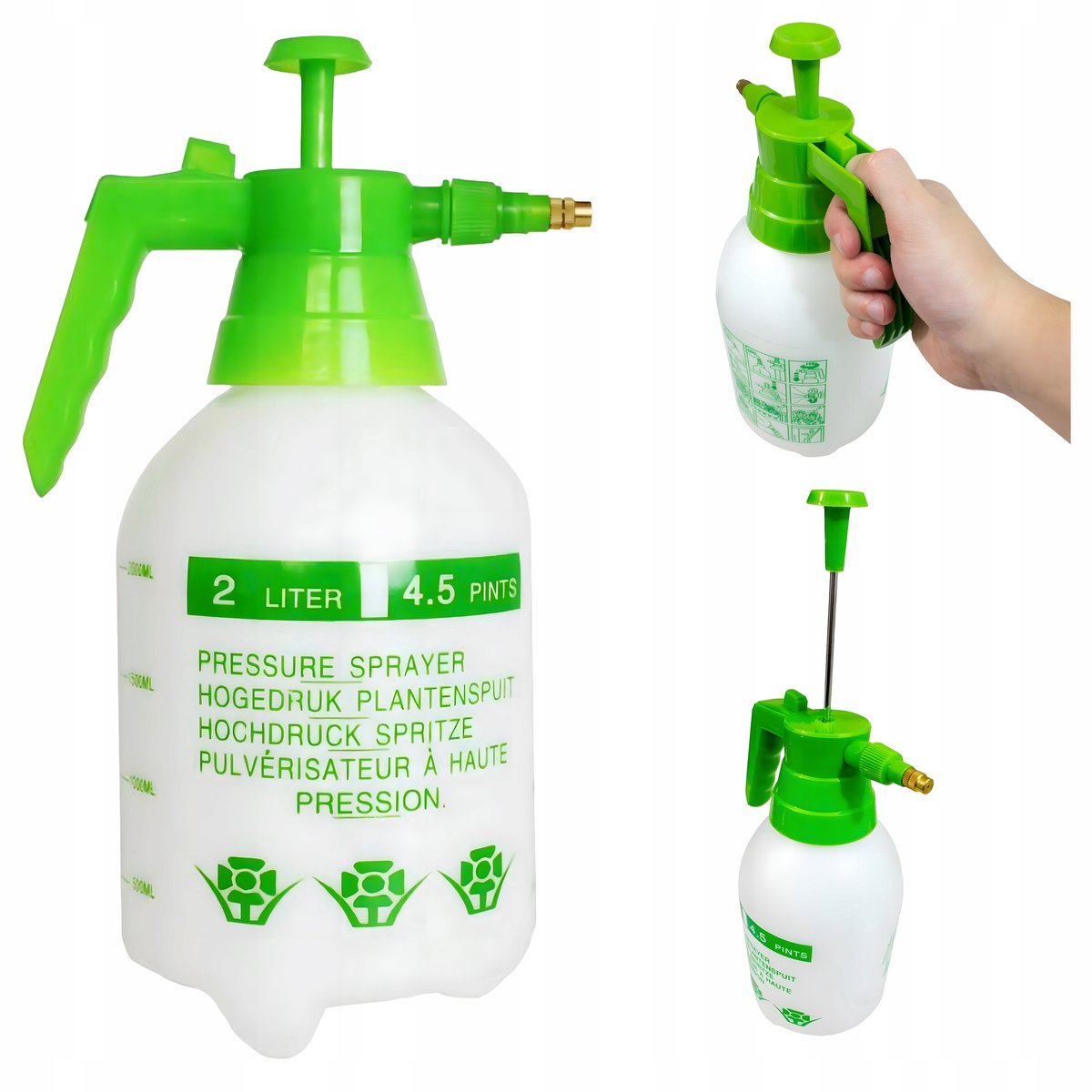 Drukspuit Tuin & Huis 2L Groen - Ergonomisch & Duurzaam