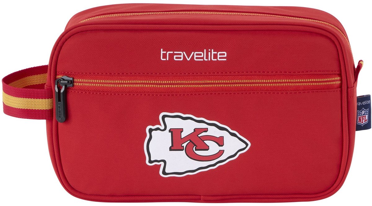 Travelite travelite x NFL Toilettas 24 cm - 3 L - Ritssluiting - kansas city chiefs