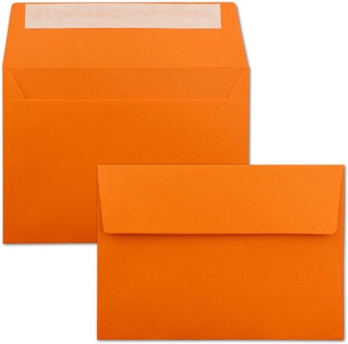 Enveloppen Oranje C6 - Briefpapier Postenvelop - Kaarten Versturen - Zelfklevend Zonder Venster - 114 x 162 cm - Oranje
