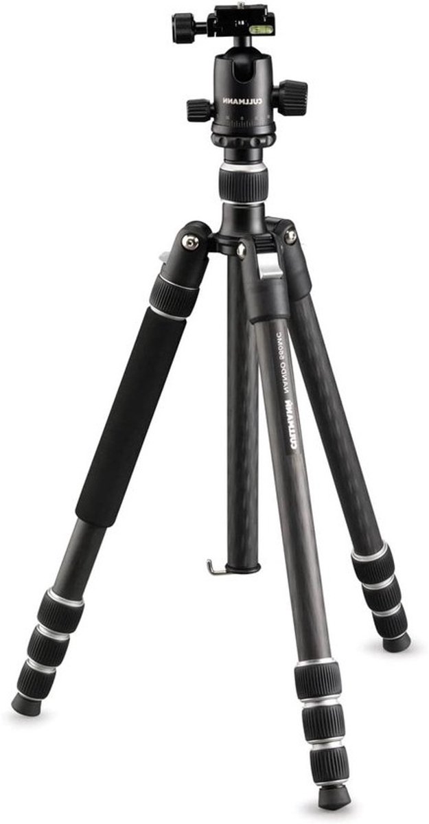 Reisstatief - Carbon Statief - Fotograferen Onderweg - CNC-gefreesde Schroefverbindingen - 39 cm Gevouwen - Zwart