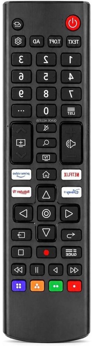 Vervangende Afstandsbediening - Afstandsbediening LG - TV Bediening - Universeel Compatibel - 43 inch - Zwart