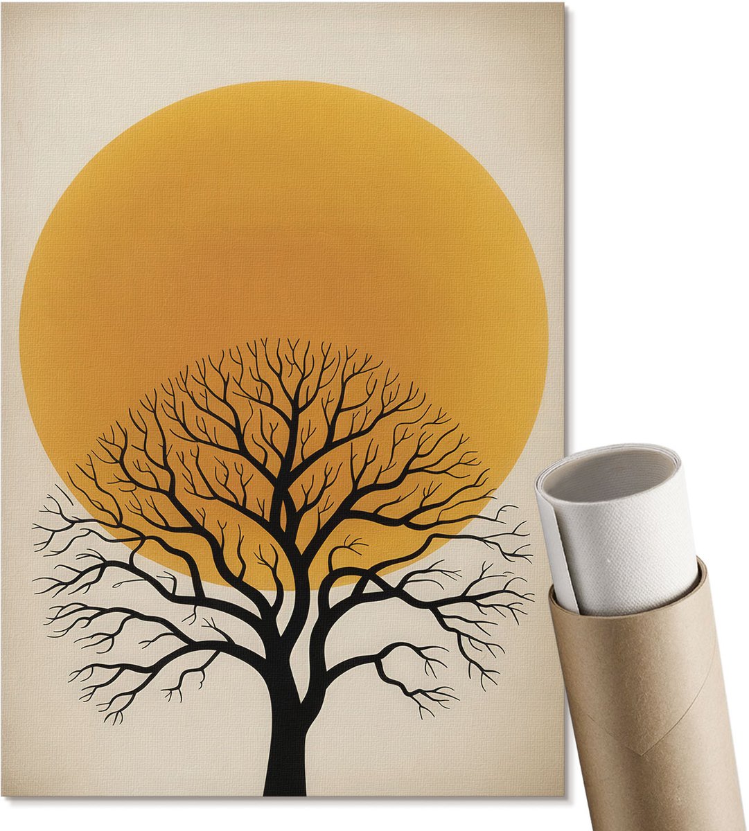 Coloray Polycanvas Wandposter - Tropische Ananas, Fotografie - A3 - Turkoois Motief - Rechthoek - Muurkunst - Woonkamer, Slaapkamer, Kantoor - Modern