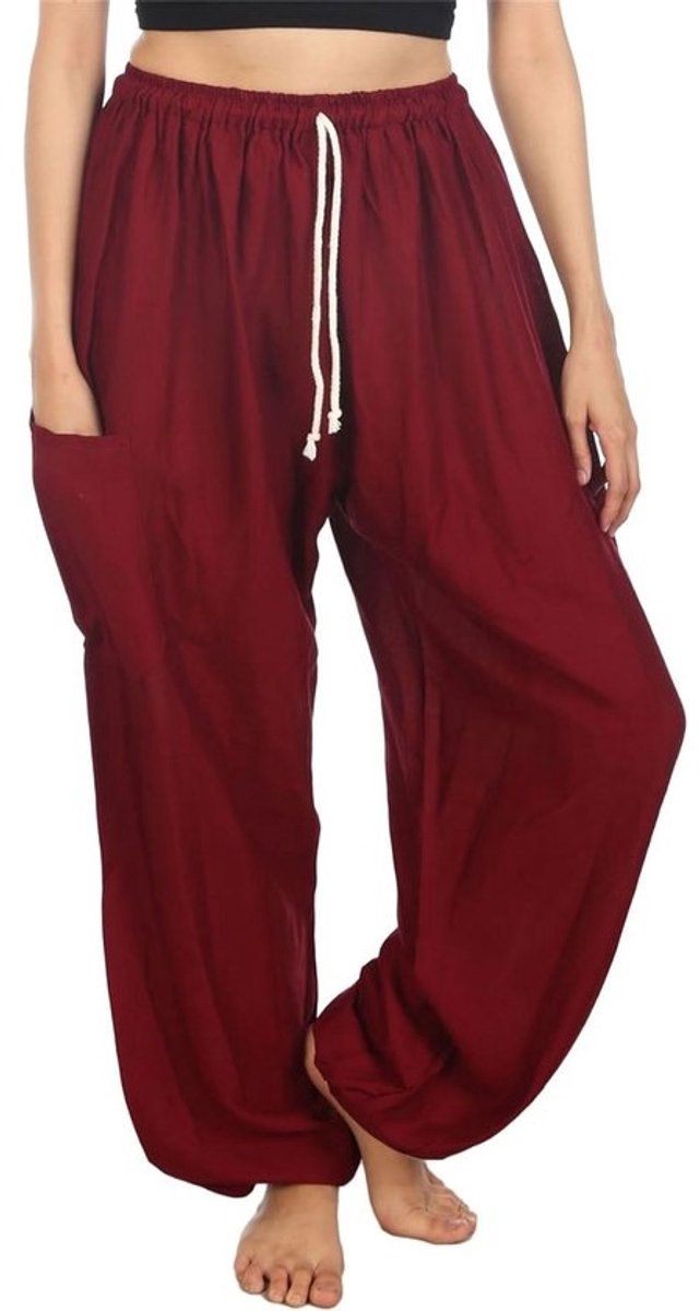Dames Harembroek - Losse Broek - Ontspanning en Beweging - Verstelbare Taille Elastiek - Maat S T/M 4XL