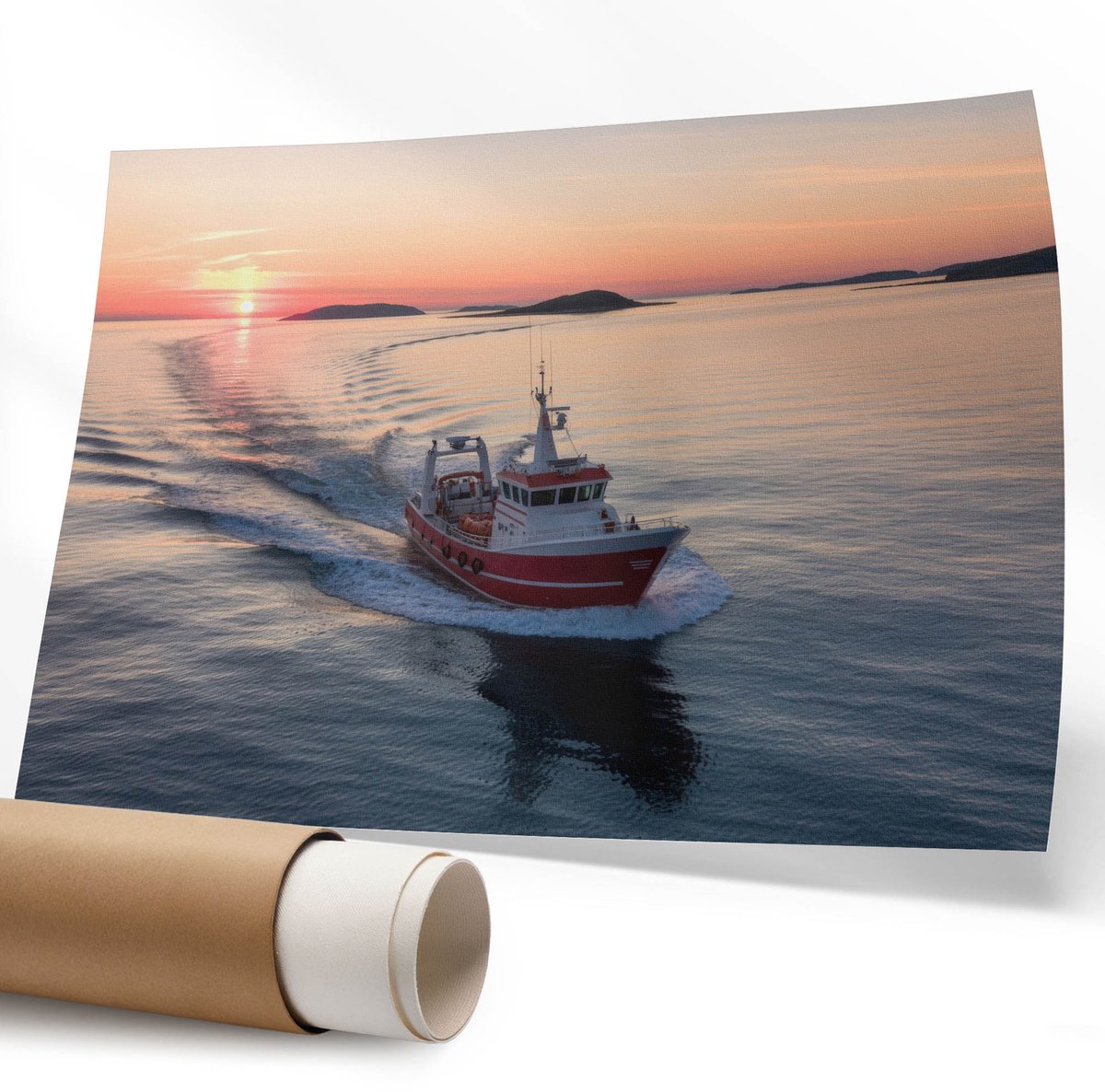 Coloray Polycanvas Poster - Reis Naar De Hemel, Fotografie - 594 x 840 mm - Roze Kunst - Rechthoek - Kunstposter - Slaapkamer - Modern