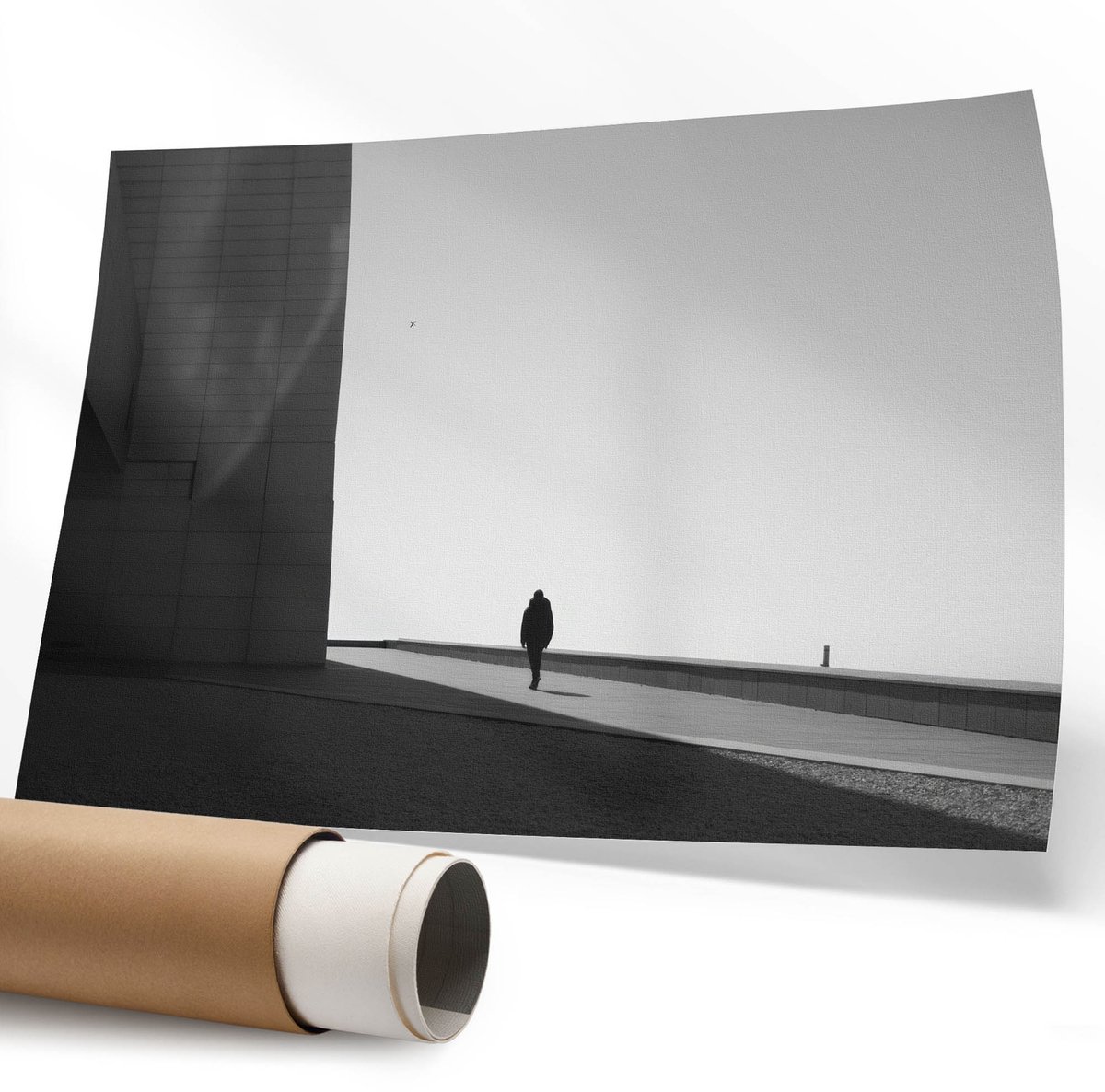 Coloray Polycanvas Wandposter - Graffiti Op De Muur, Illustratie - 594 x 840 mm - Zwart Decoratie - Rechthoek - Interieurdecoratie - Kantoor - Expressief