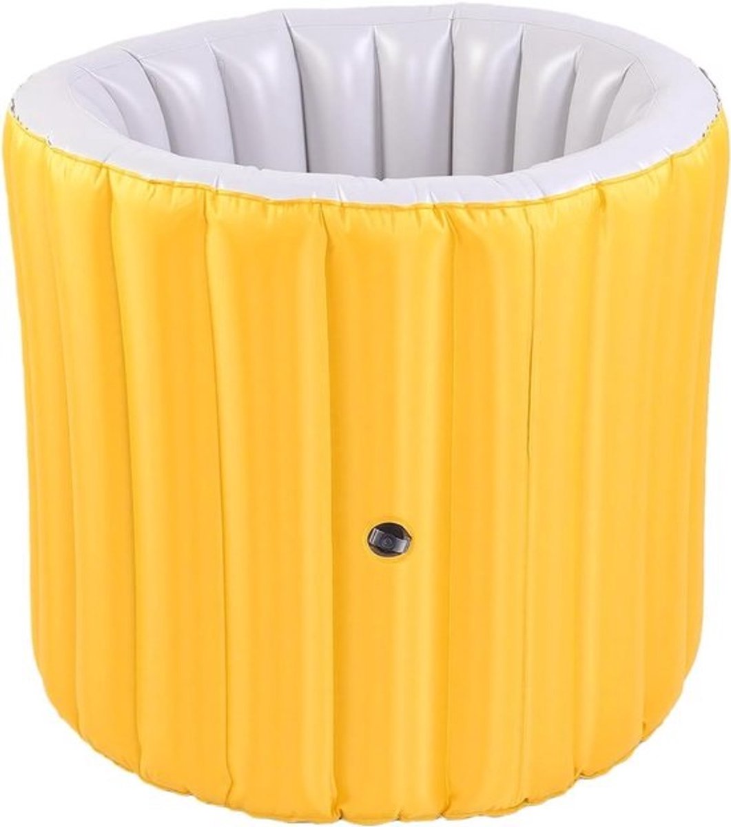 Opvouwbaar Bad - Draagbaar Ligbad - Ontspannen Baden - Ruimtebesparend Ontwerp - 41.5L x 35.5B cm - Geel