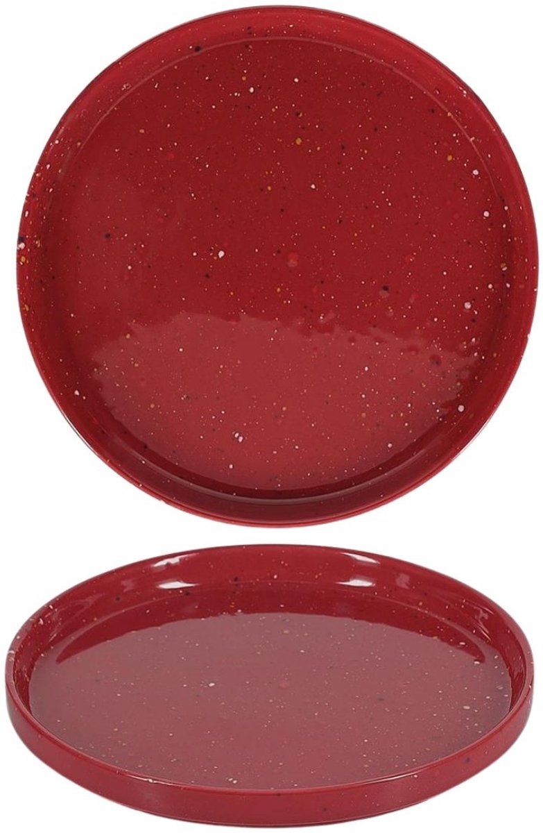 ONA Ontbijtborden / Dessertborden Fika Burgundy ø 20.5cm - 4 stuks
