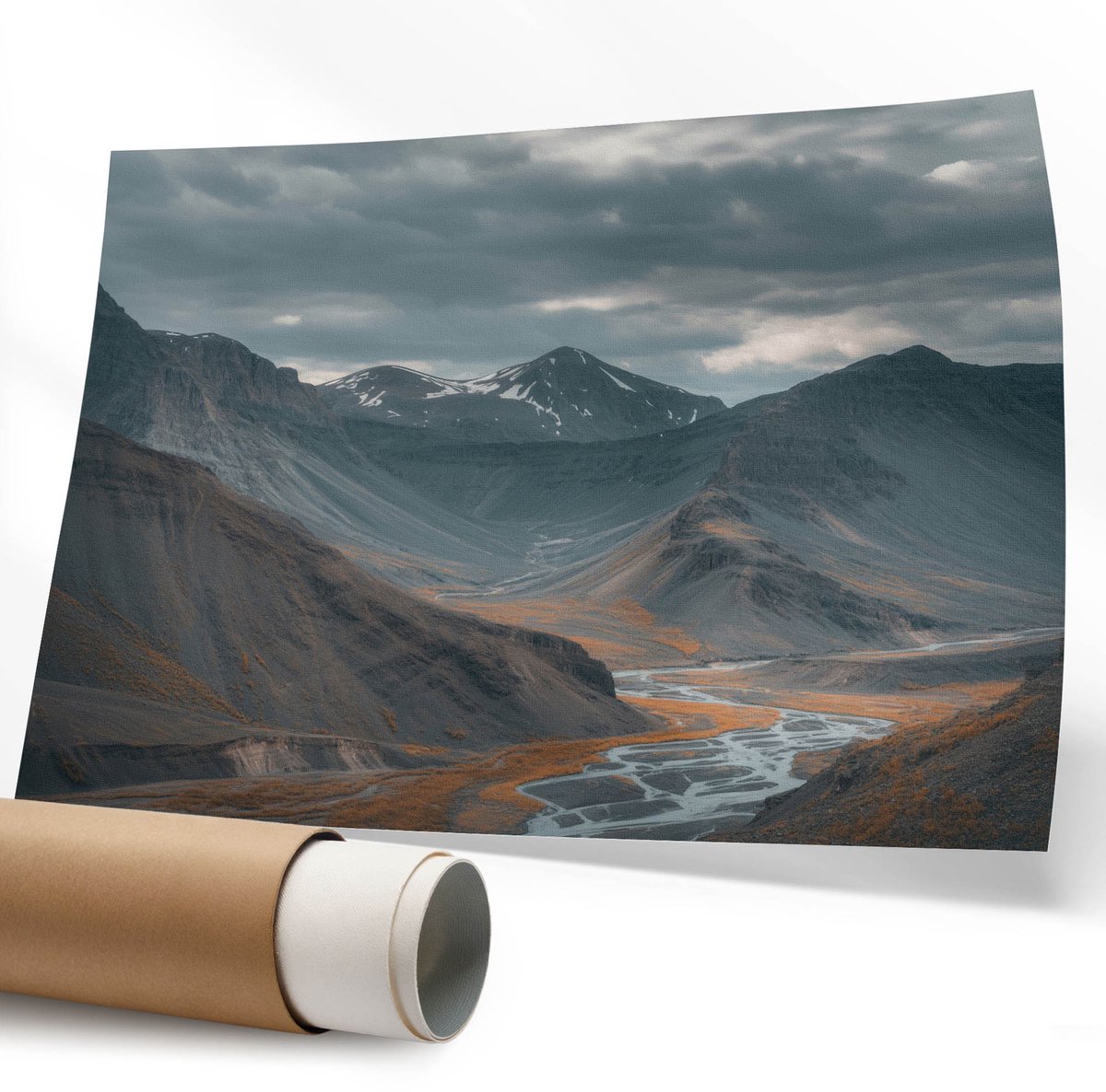 Coloray Canvas Poster Polycanvas - Bubblegum Olifant, Fotografie - 594 x 840 mm - Wit Poster - Rechthoek - Decoratieve poster - Kantoor - Humoristisch
