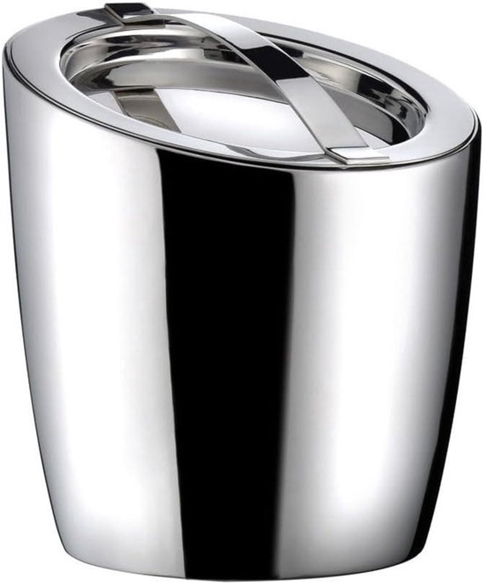 IJsemmer - Wijnkoeler Champagnekoeler - Dranken Koel Houden - Spiegelafwerking Roestvrij Staal - 165 cm - Zilver