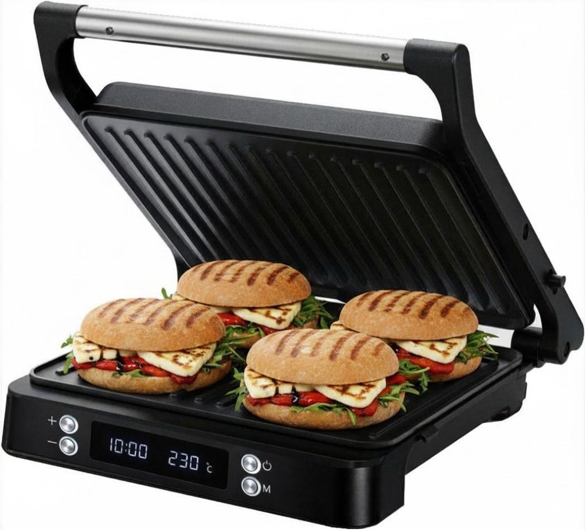 Zolvano® Tosti Apparaat - Panini Grill - Contactgrill-Zwart