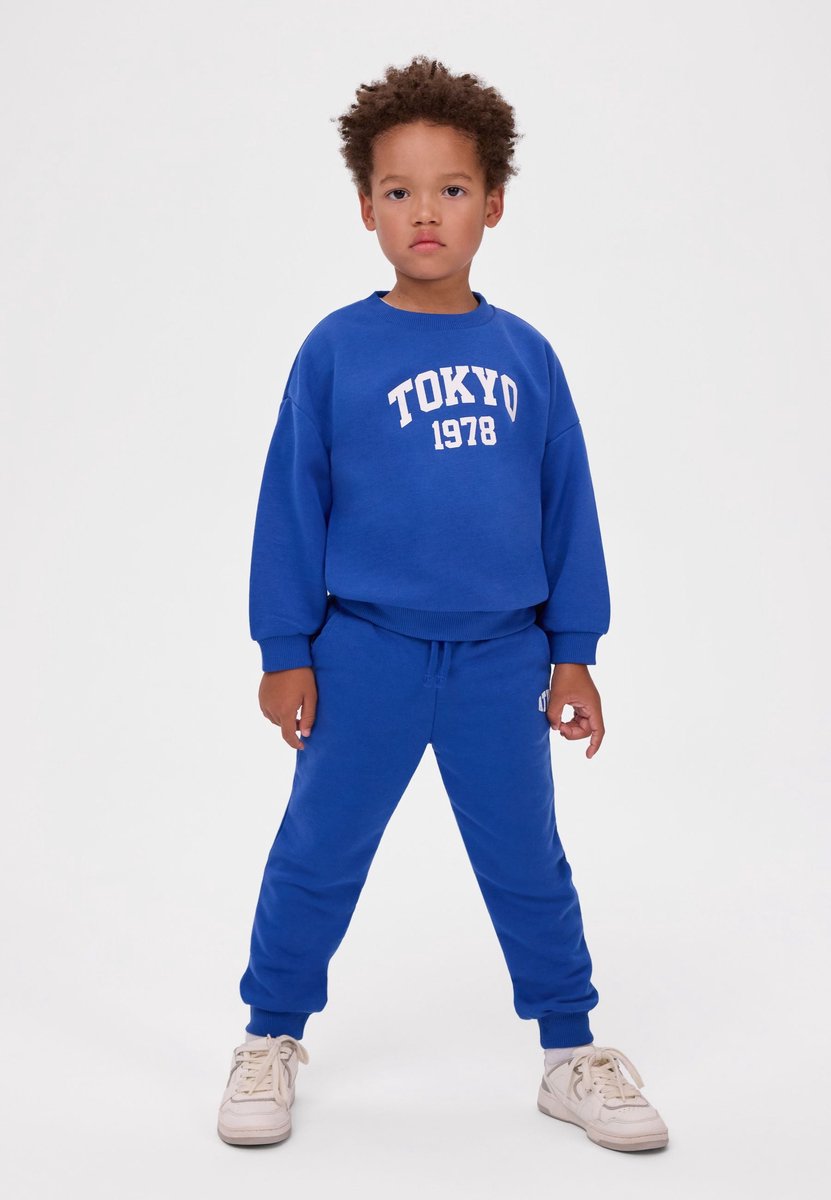Minoti joggingbroek jongens 3-pack met logoprint - katoen