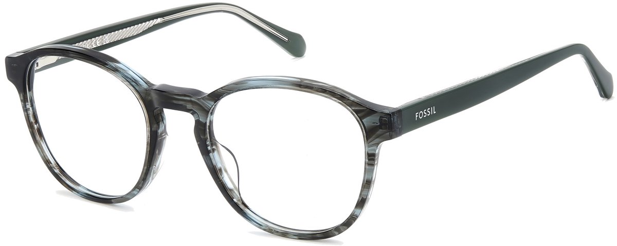 Fossil FOS 7215 Blue grey horn 51/20/145 MAN Brilmonturen