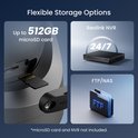 Reolink beveiligingscamera's bieden flexibele opslag: microSD tot 512GB, Reolink NVR 24/7 opname, en FTP/NAS.