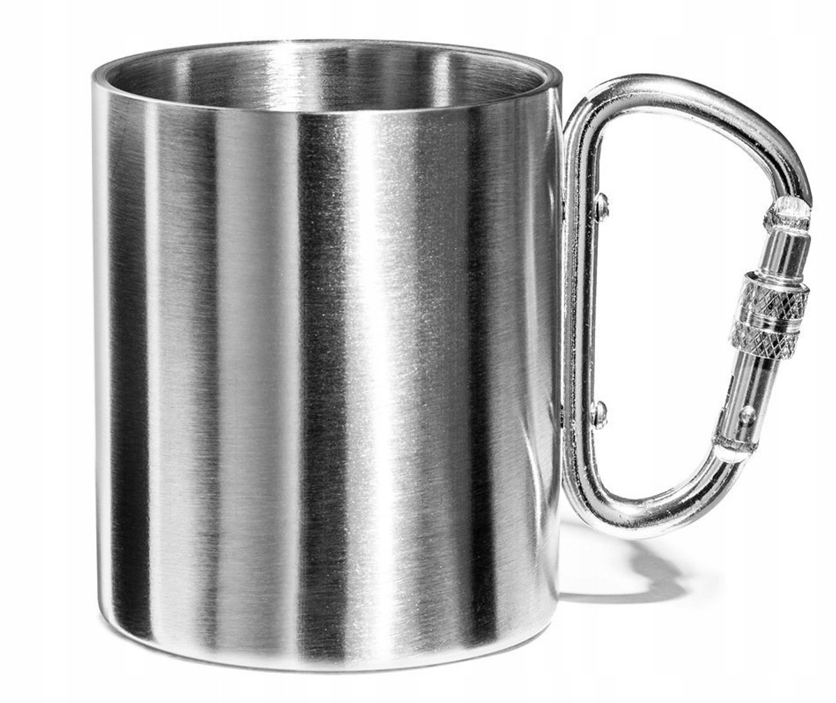 RVS Kampeerbeker met Karabijnhaak - 300ml