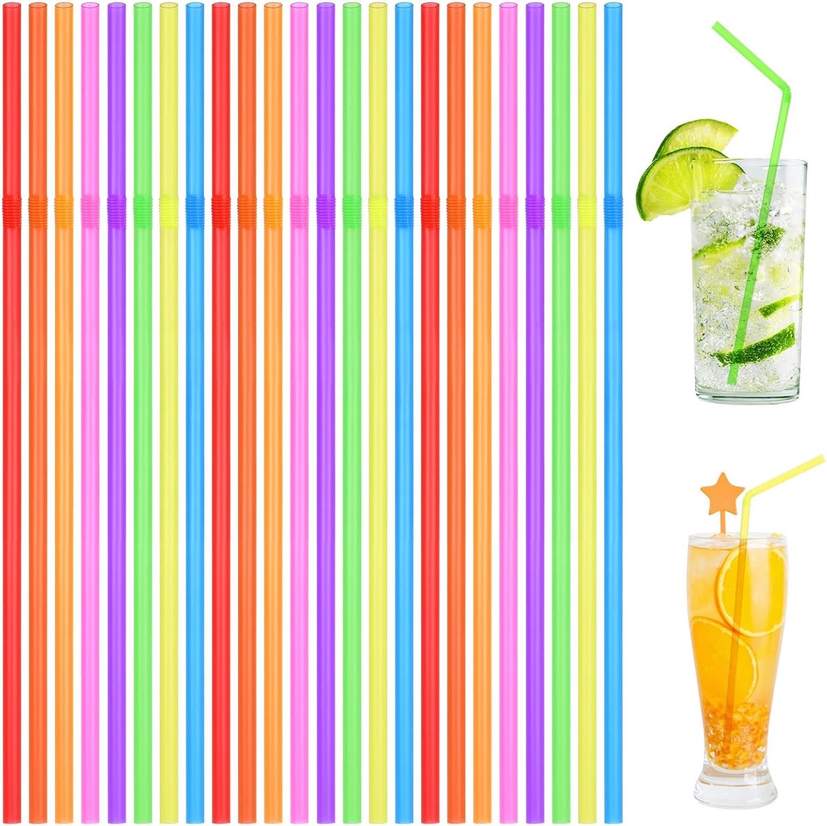 Rietjes - Set van 100 - Glas - Herbruikbaar