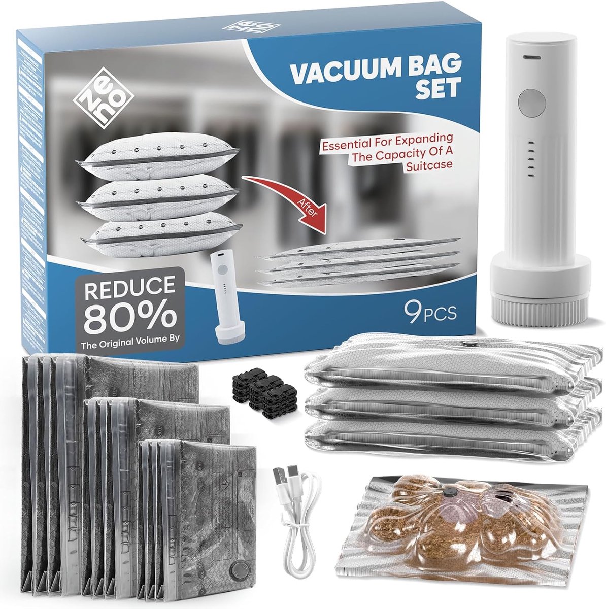 Vacuümzakken - Set van 9 - Lekvrij