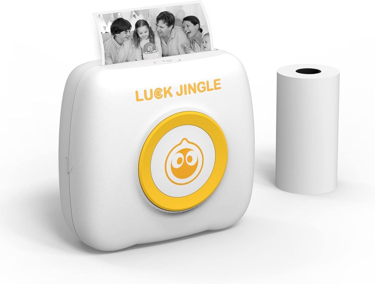 Mini-printer - Zwart - Handzaam - Thermische Mobiele Fotoprinter - Voor Smartphones