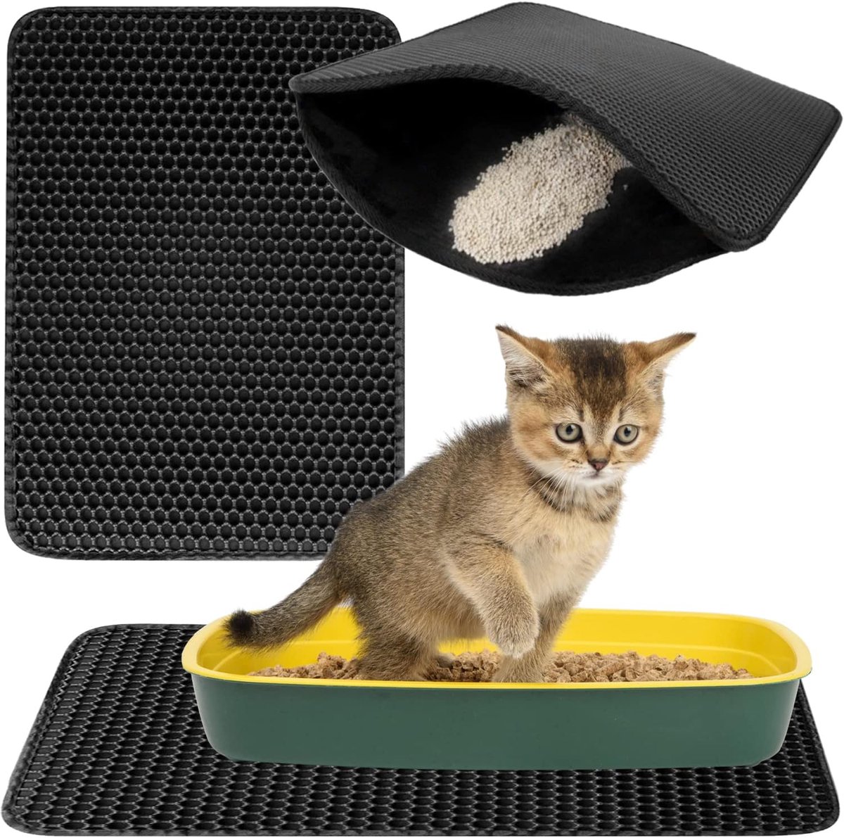 TRADE Box Mat, Cat Litter Underlays, Rugs 15656 Badmat, meerkleurig, single