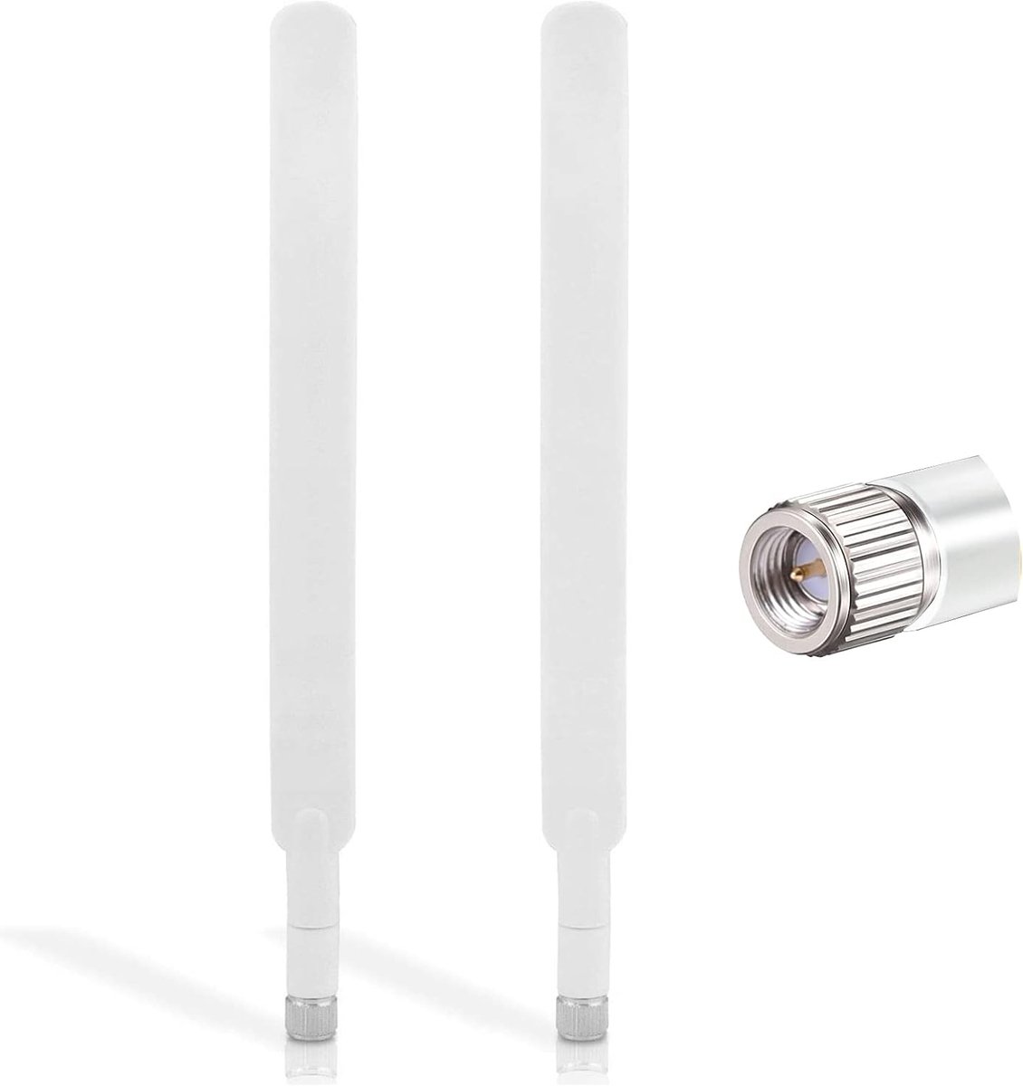 4G LTE SMA stekker 10dBi 19cm WiFi Omni directionele signaalversterker voor Tim Vodafone Huawei ZTE 4G router modem gateway mobiele telefoon camera, 2 verpakkingen