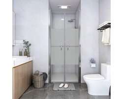Douchedeur, badkamerdeur, douchecabine, deur, cabine, badkamer, aluminium en glas, ESG, medium, mat (78-81) x190 cm