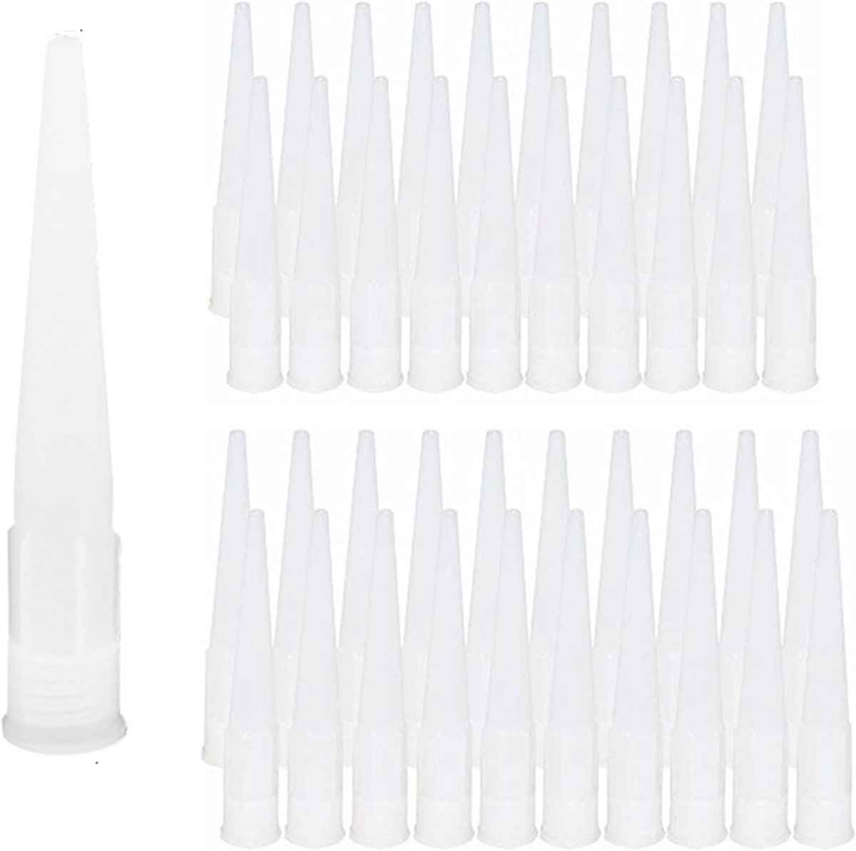 180 stuks cartridgemonden, siliconen spuitmonden, reservepunten, siliconen spuitmonden, spuitmonden, siliconen spuitmonden
