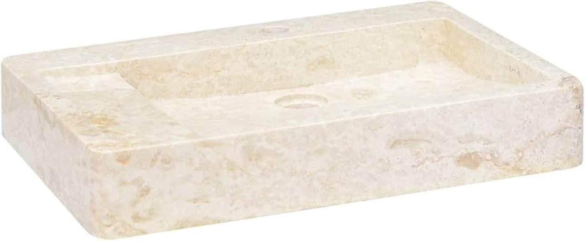 Wastafel Crème Marmer 58 x 39 x 10 cm