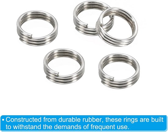Dartschachtringen, 100 stuks roestvrijstalen dart-O-ring voor verbeterde grip — afbeelding 4