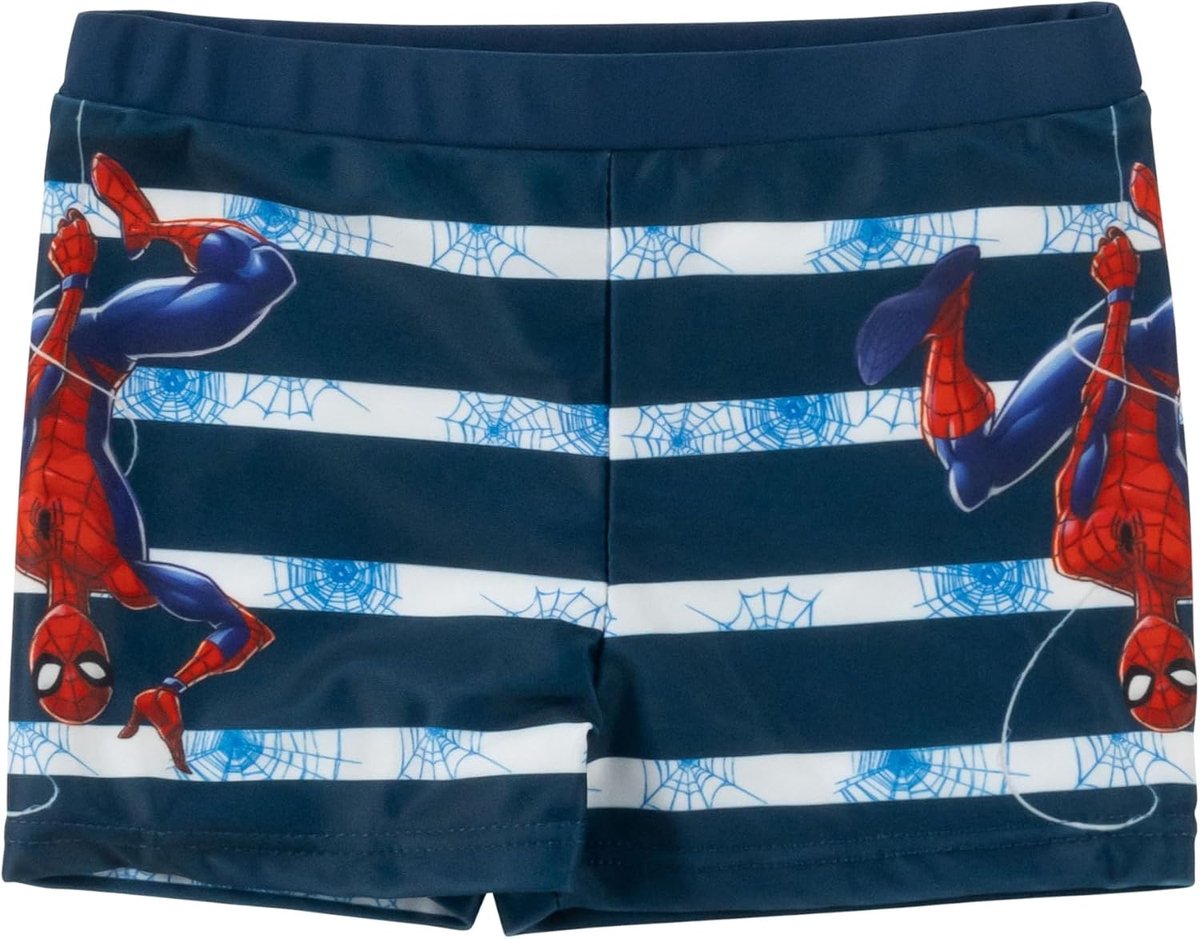 Spiderman zwembroek voor jongens - kinderzwembroek badkleding broek blauw