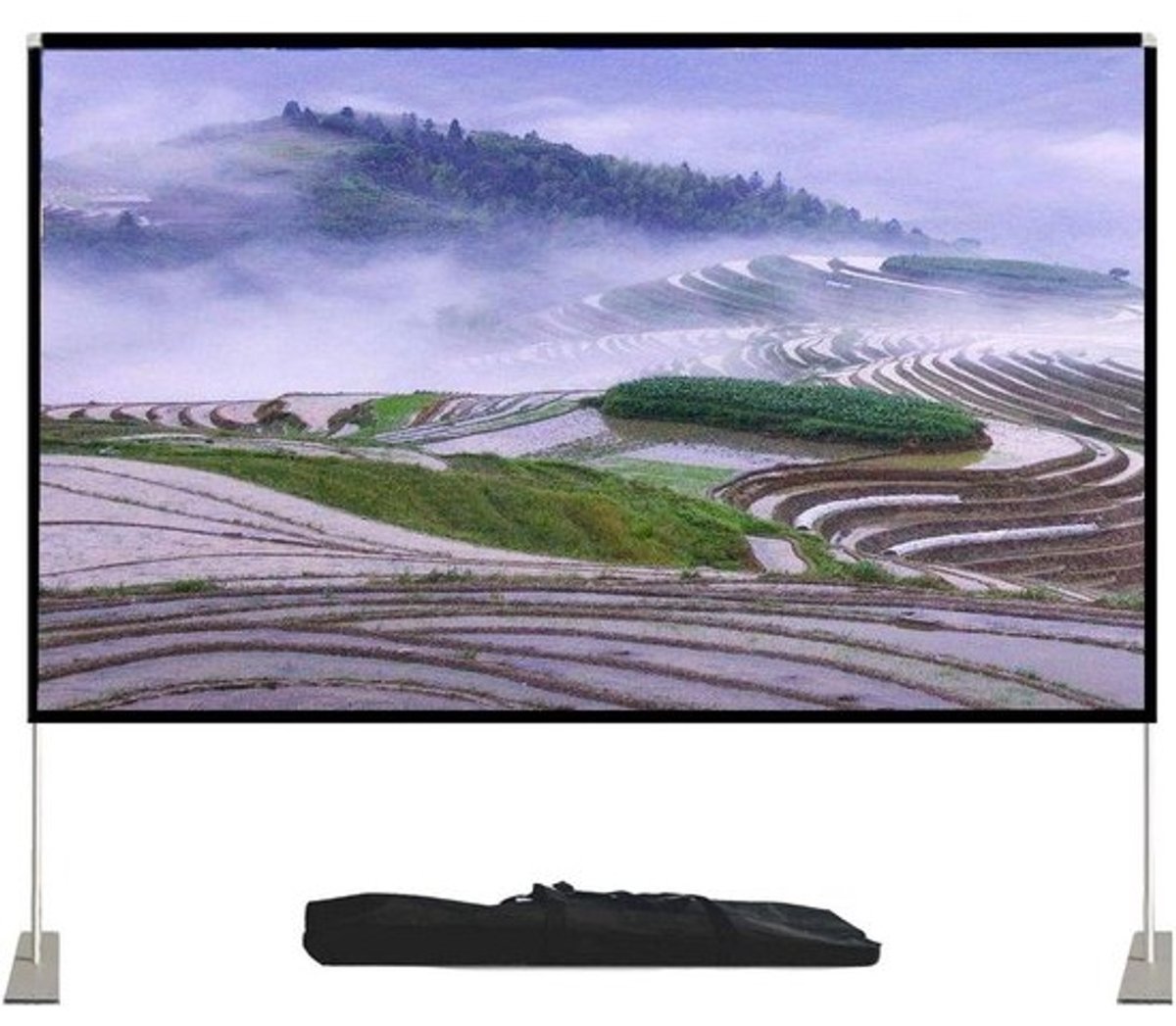 Projectiescherm - Filmscherm - Home cinema - Kreukvrij ontwerp - Tot 120 inch - Wit