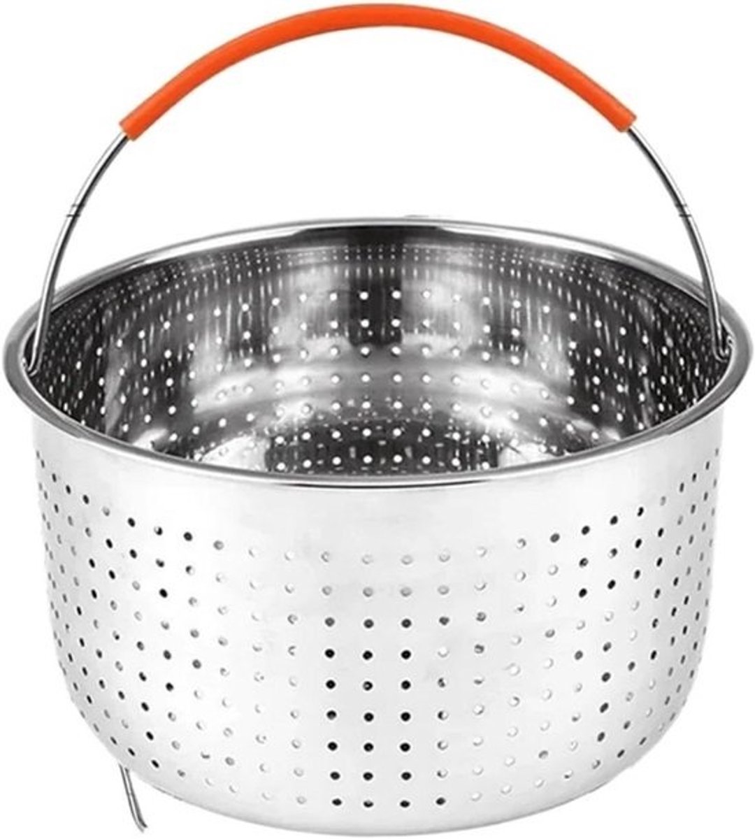 Stoommand RVS - Kookmand Accessoire - Gezond Koken - Efficiënte Stoomverdeling - 3 Liter - Zilver
