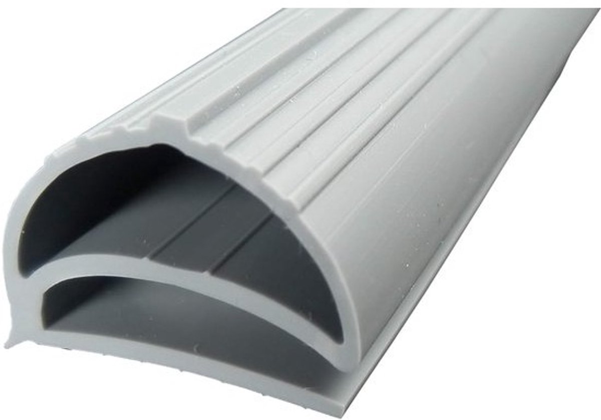 Koelkastafdichting Profiel - Deurrubber Vervanging - Energie Besparen - Flexibel Materiaal - 200cm Lengte - Grijs