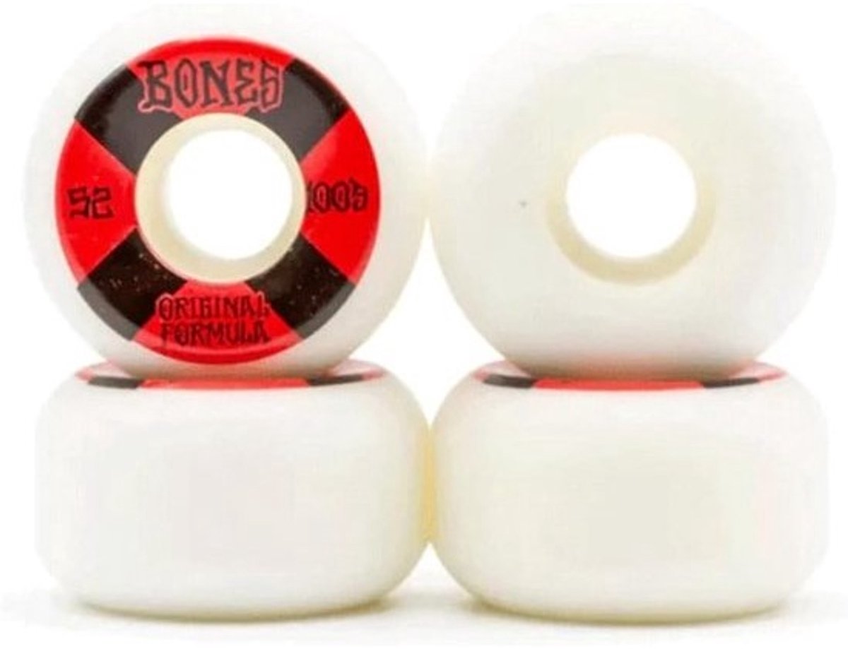Set van 4 Skateboard Wielen 100A Hardheid 52mm Side Cut