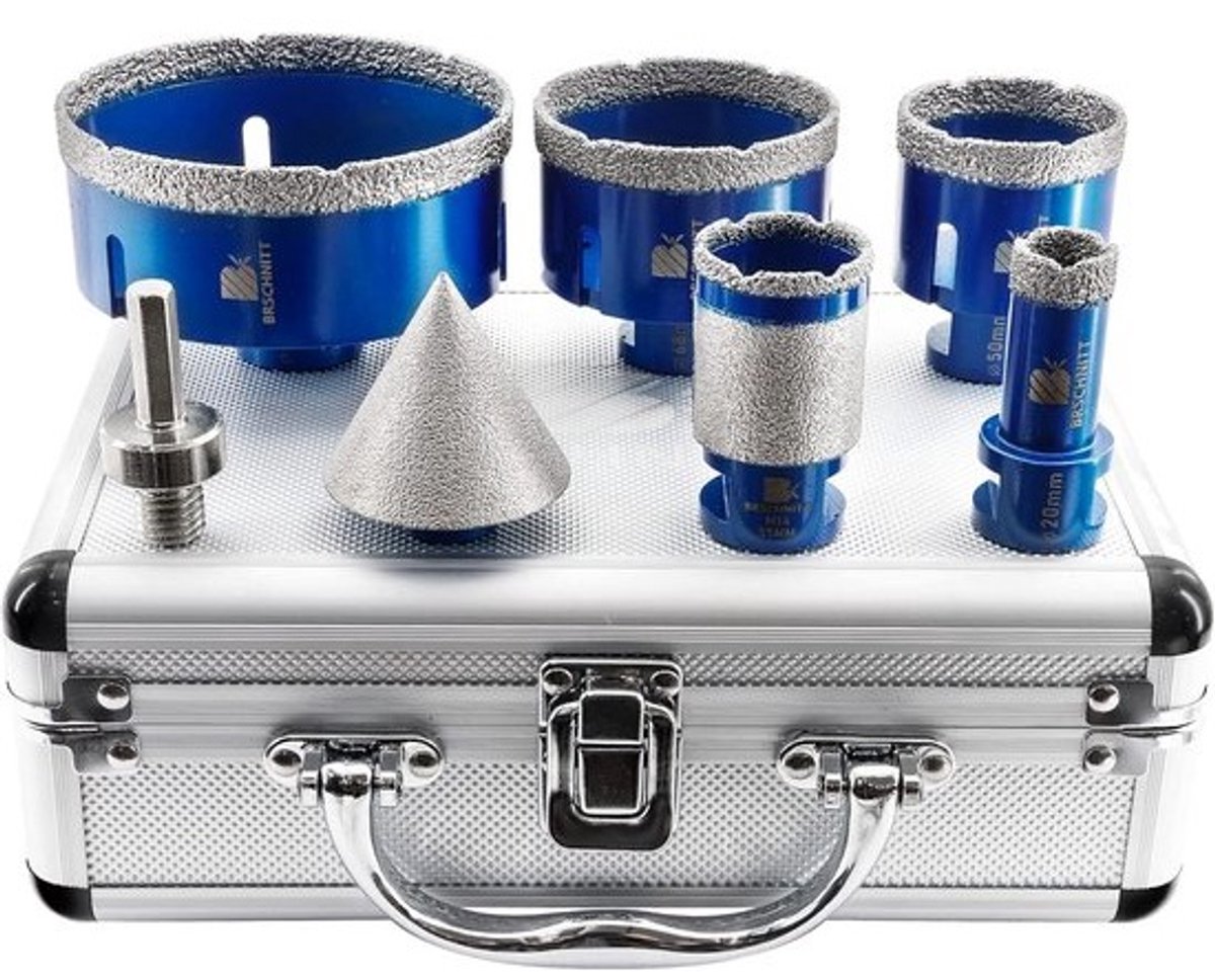Diamant Boorset voor Tegels en Porselein - 6 Delig