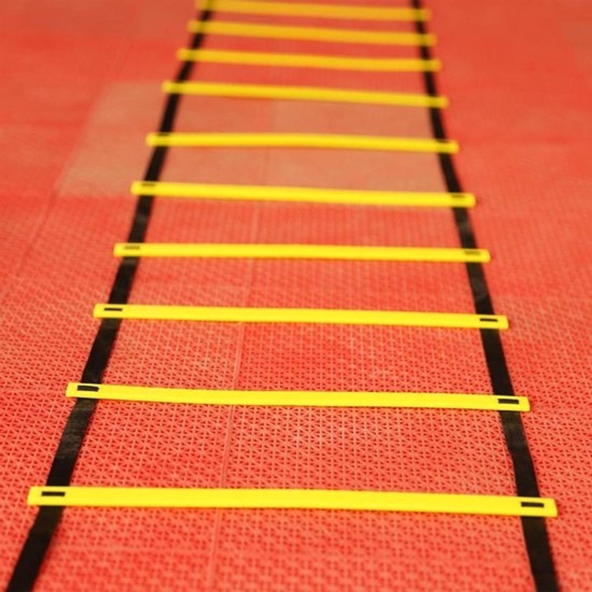 Agility Ladder - Snelheidstraining Ladder - Atletische Training - Directe Opzet - 500 cm - Zwart