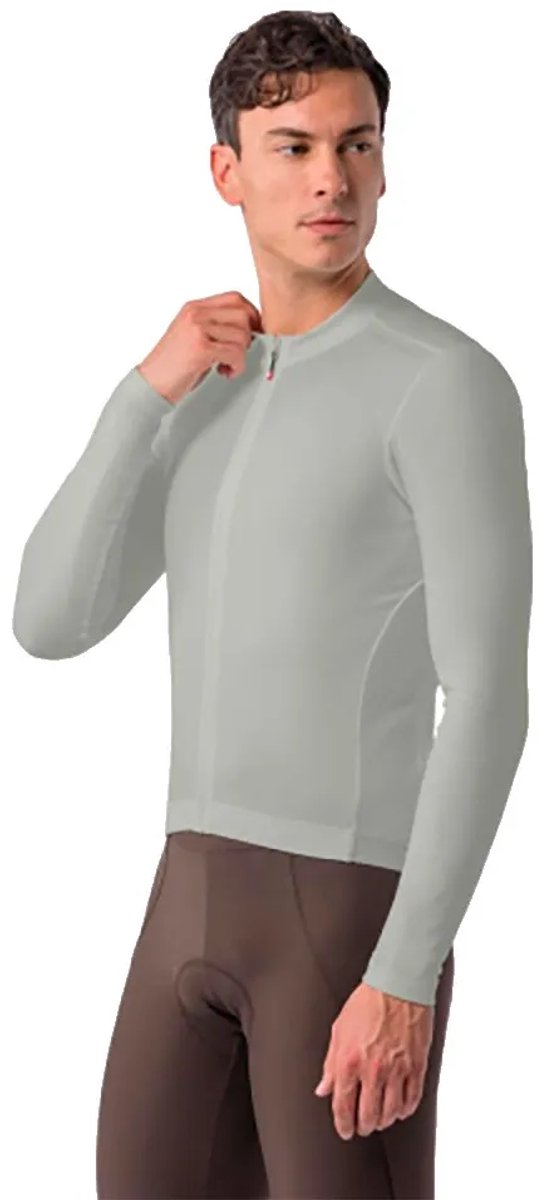 Castelli Espresso Thermal 2 Korte Mouw Wielertrui Grijs L Man